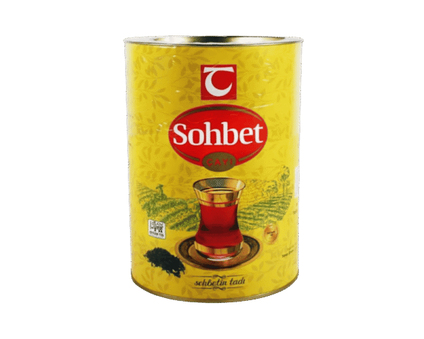 Thé Noir Turc Sohbet 500 g – Goût Authentique en Boîte Métal – Image 1