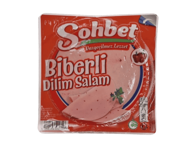Salam de Dinde aux Poivrons Sohbet – Tranché – Halal – 150g – Image 1